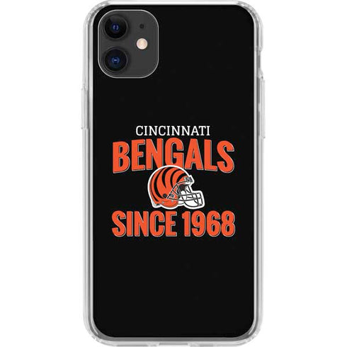 NFL Cincinnati Bengals Helmet iPhone 11 Clear Case