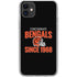 NFL Cincinnati Bengals Helmet iPhone 11 Clear Case