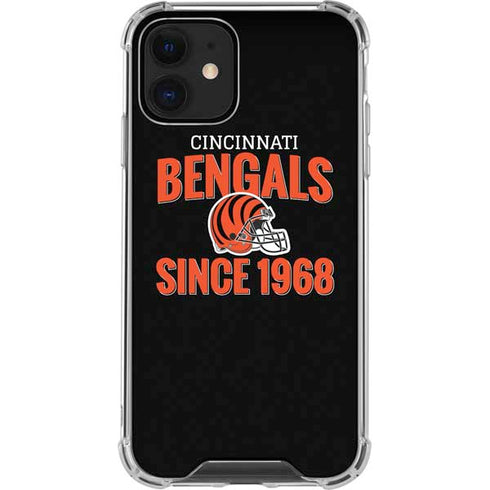 NFL Cincinnati Bengals Helmet iPhone 12 Mini Clear Case