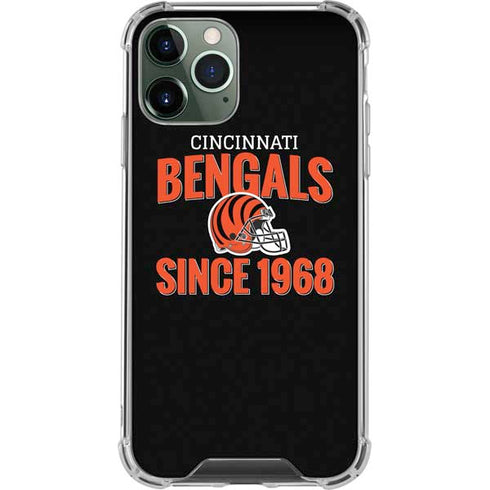 NFL Cincinnati Bengals Helmet iPhone 12 Pro Clear Case