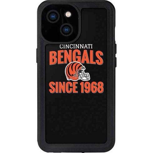 NFL Cincinnati Bengals Helmet iPhone 13 Mini Waterproof Case