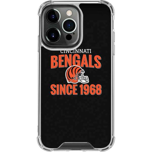 NFL Cincinnati Bengals Helmet iPhone 13 Pro Clear Case