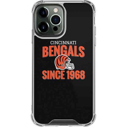 NFL Cincinnati Bengals Helmet iPhone 13 Pro Max Clear Case