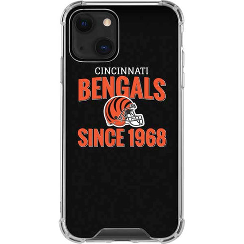 NFL Cincinnati Bengals Helmet iPhone 14 Plus Clear Case