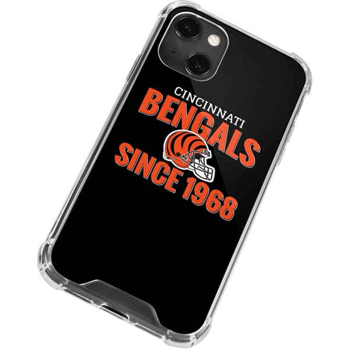 NFL Cincinnati Bengals Helmet iPhone 15 Plus Clear Case