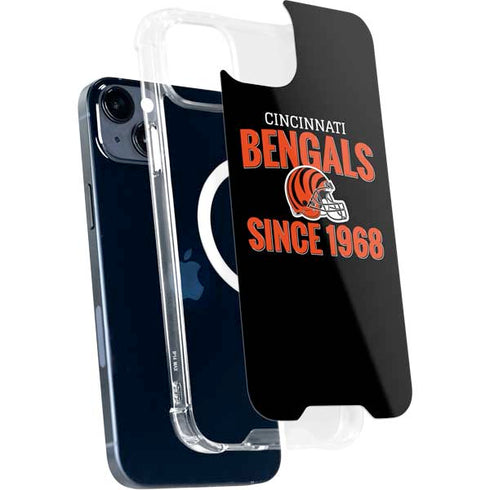 NFL Cincinnati Bengals Helmet iPhone 15 Plus MagSafe Case