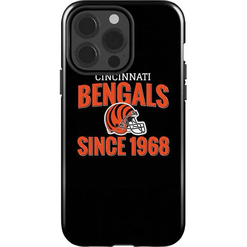 NFL Cincinnati Bengals Helmet iPhone 15 Pro Impact Case