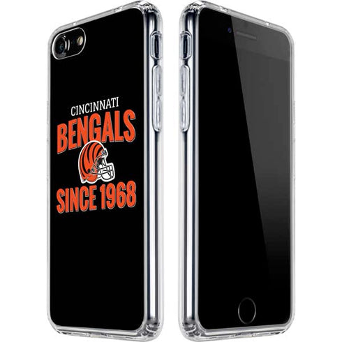 NFL Cincinnati Bengals Helmet iPhone SE (2nd & 3rd Gen) Clear Case