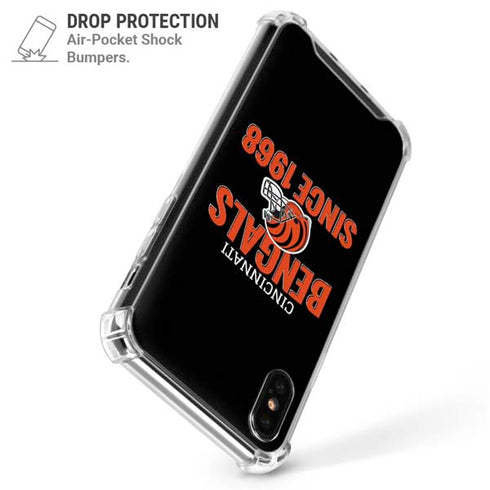 NFL Cincinnati Bengals Helmet iPhone XS Max Clear Case