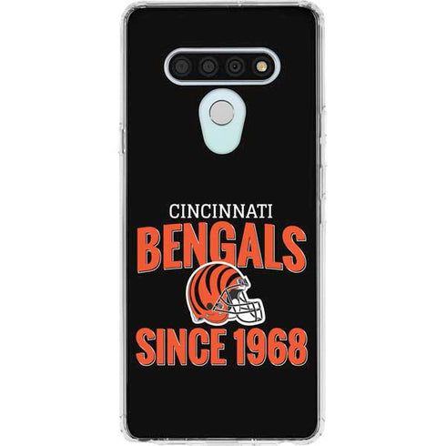 NFL Cincinnati Bengals Helmet LG Stylo 6 Clear Case