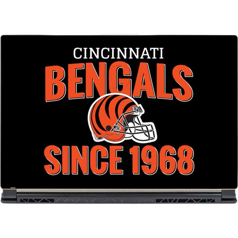 NFL Cincinnati Bengals Helmet MSI GS65 Stealth Laptop Skin