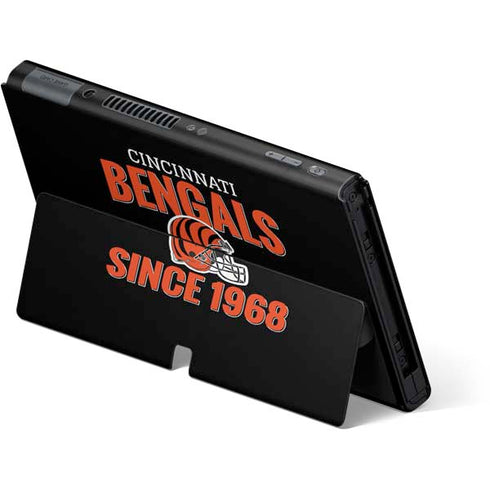 NFL Cincinnati Bengals Helmet Nintendo Switch OLED (2021) Skin