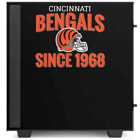 NFL Cincinnati Bengals Helmet NZXT H510 Compact ATX Mid-Tower Case Skin