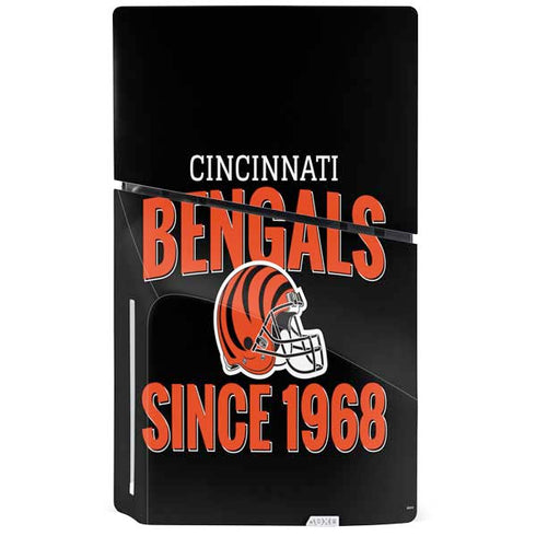 NFL Cincinnati Bengals Helmet PS5 Slim Disk Console Skin