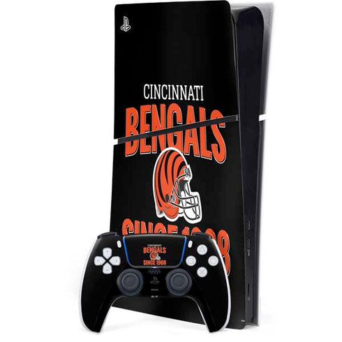 NFL Cincinnati Bengals Helmet PS5 Slim Digital Edition Bundle Skin