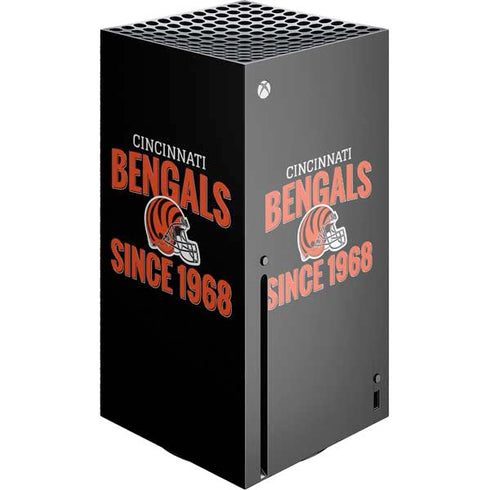 NFL Cincinnati Bengals Helmet Xbox Series X Console Skin
