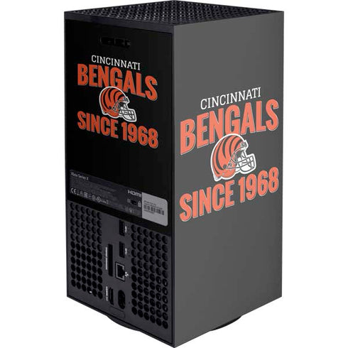 NFL Cincinnati Bengals Helmet Xbox Series X Console Skin