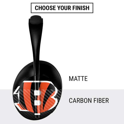 NFL Cincinnati Bengals Large Logo Bose Noise Cancelling Headphones 700 Skin