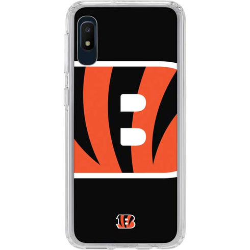 NFL Cincinnati Bengals Large Logo Galaxy A10e Clear Case