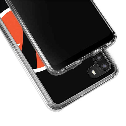 NFL Cincinnati Bengals Large Logo Galaxy A21 Clear Case