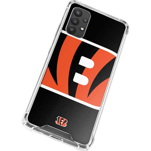 NFL Cincinnati Bengals Large Logo Galaxy A32 5G Clear Case
