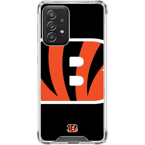 NFL Cincinnati Bengals Large Logo Galaxy A52 5G Clear Case