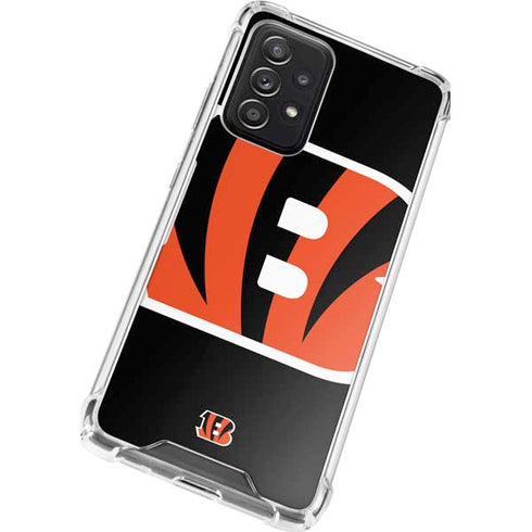 NFL Cincinnati Bengals Large Logo Galaxy A52 5G Clear Case