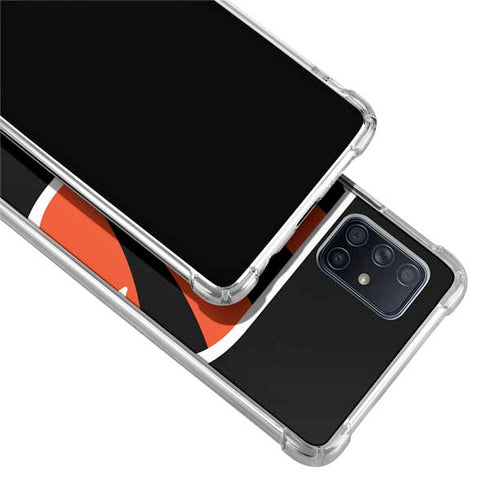 NFL Cincinnati Bengals Large Logo Galaxy A71 5G Clear Case