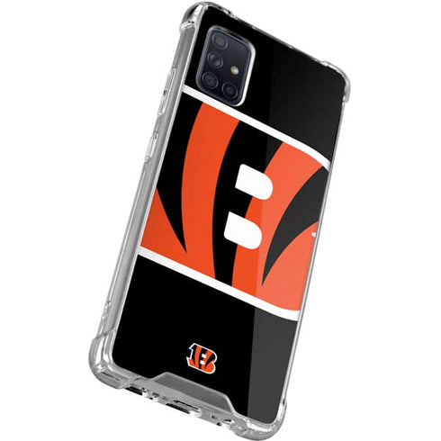 NFL Cincinnati Bengals Large Logo Galaxy A71 5G Clear Case
