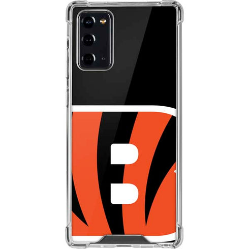 NFL Cincinnati Bengals Large Logo Galaxy Note20 5G Clear Case