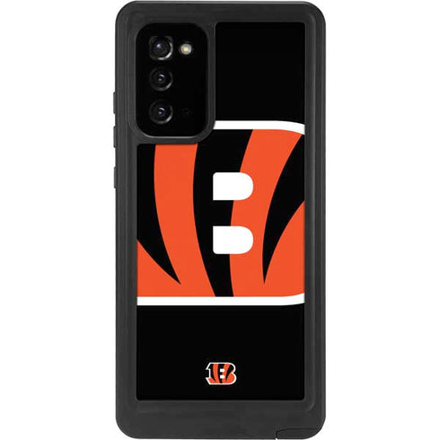 NFL Cincinnati Bengals Large Logo Galaxy Note20 5G Waterproof Case