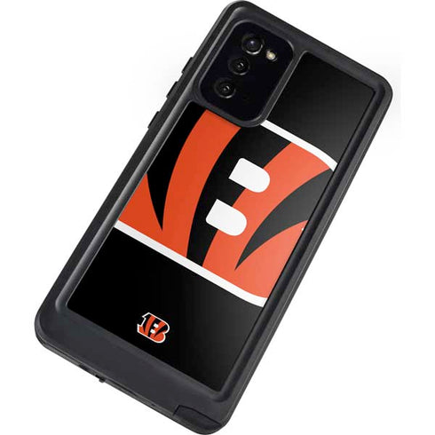 NFL Cincinnati Bengals Large Logo Galaxy Note20 5G Waterproof Case