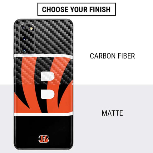 NFL Cincinnati Bengals Large Logo Galaxy S20 Skin