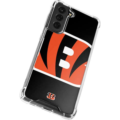 NFL Cincinnati Bengals Large Logo Galaxy S21 FE Clear Case