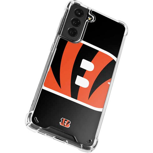 NFL Cincinnati Bengals Large Logo Galaxy S21 Plus 5G Clear Case