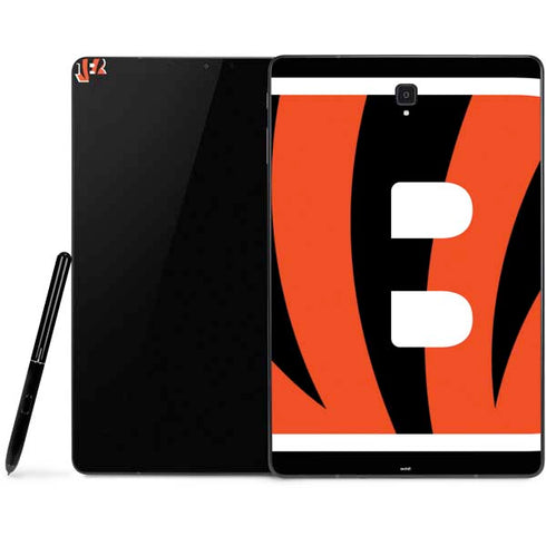 NFL Cincinnati Bengals Large Logo Samsung Galaxy Tab Skin