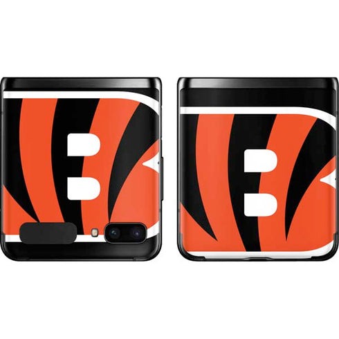 NFL Cincinnati Bengals Large Logo Galaxy Z Flip Skin
