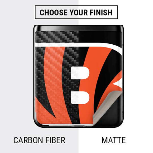 NFL Cincinnati Bengals Large Logo Galaxy Z Flip Skin