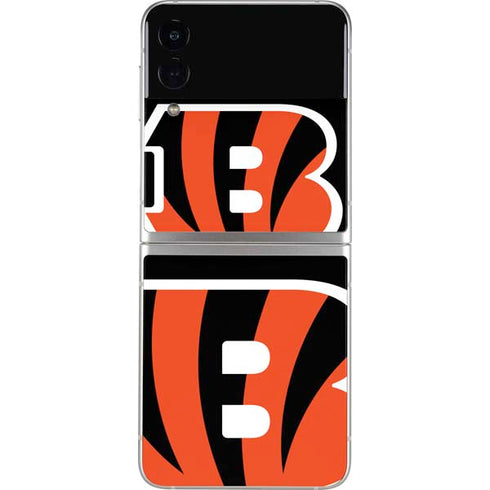NFL Cincinnati Bengals Large Logo Galaxy Z Flip3 5G Skin