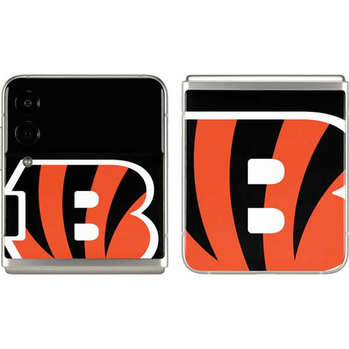 NFL Cincinnati Bengals Large Logo Galaxy Z Flip3 5G Skin