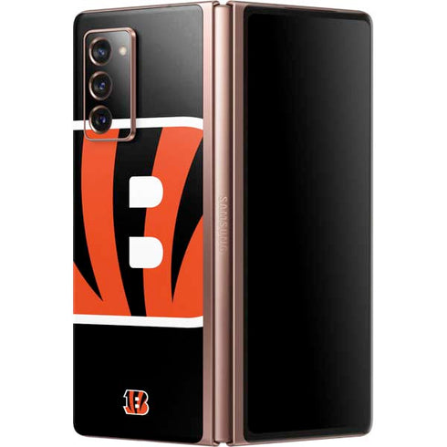 NFL Cincinnati Bengals Large Logo Galaxy Z Fold2 5G Skin