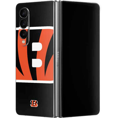 NFL Cincinnati Bengals Large Logo Galaxy Z Fold4 5G Skin