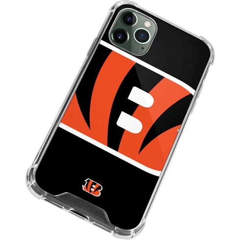 NFL Cincinnati Bengals Large Logo iPhone 11 Pro Max Clear Case