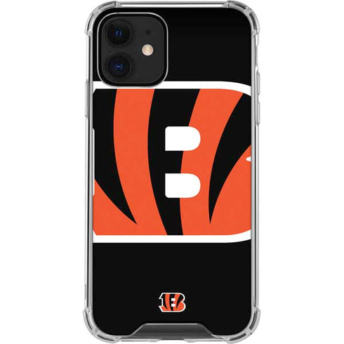 NFL Cincinnati Bengals Large Logo iPhone 12 Mini Clear Case