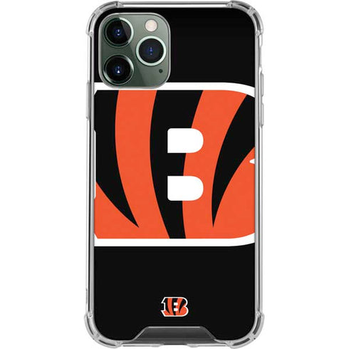 NFL Cincinnati Bengals Large Logo iPhone 12 Pro Clear Case
