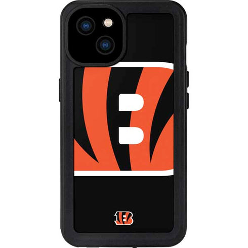 NFL Cincinnati Bengals Large Logo iPhone 15 Plus Waterproof Case