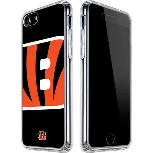 NFL Cincinnati Bengals Large Logo iPhone SE (2nd & 3rd Gen) Clear Case