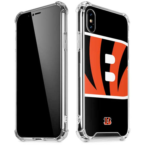 NFL Cincinnati Bengals Large Logo iPhone XS Max Clear Case