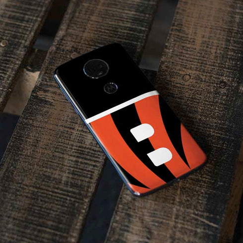 NFL Cincinnati Bengals Large Logo Moto E5 Plus Skin