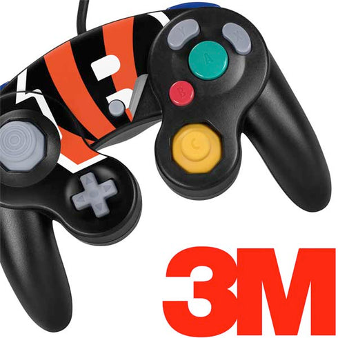 NFL Cincinnati Bengals Large Logo Nintendo GameCube Controller Skin
